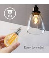 LED Filament pære G45 E14 4W 2200K Amber