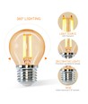 LED Filament pære G45 E27 4W 2200K Amber