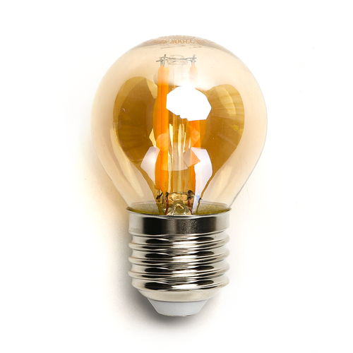LED Filament pære G45 E27 6W - 2200K Amber