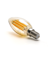 LED Filament pære C35 E14 - 4W, 2200K, Amber