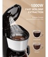 Kaffemaskine 1,25L - Sort Chokolade
