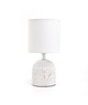 Keramisk Bordlampe - E14, 04 - Hvid