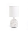 Keramisk Bordlampe - E14, 04 - Hvid
